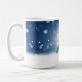 Mug Noël bonhomme de neige SlipperyJoe foulard vert m (Gauche)