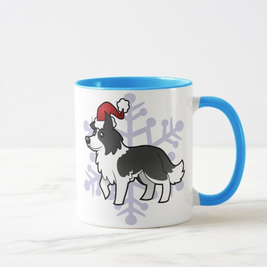 Mug Noël border collie (Droite)