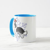 Mug Noël border collie (Devant gauche)