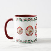 Mug Noël botanique élégant (Gauche)