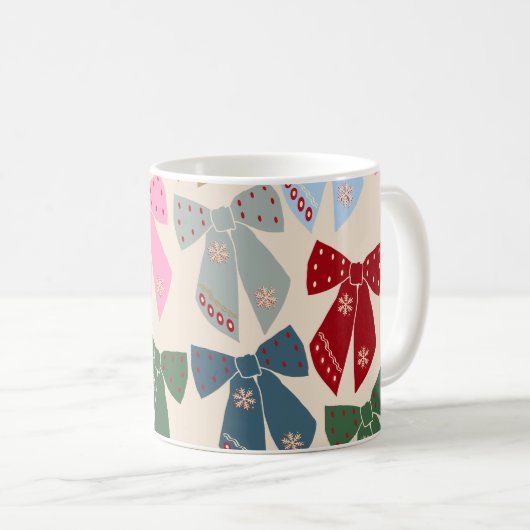 Mug Noël Bows Coquette (Devant droit)