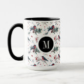 Mug Noël Bull-finch & Red Berries Motif (Gauche)
