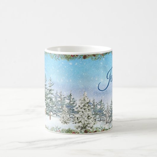 Mug Noël Cabine d'hiver (Centre)