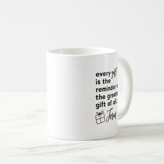 Mug Noël cadeau Jésus (Devant droit)