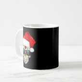 Mug Noël Casquette Père Noël Jour Du Crâne Sugar Morts (Devant gauche)