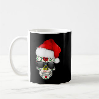Mug Noël Casquette Père Noël Jour Du Crâne Sugar Morts