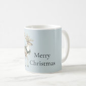 Mug Noël Cerf Vert Bleu (Devant droit)