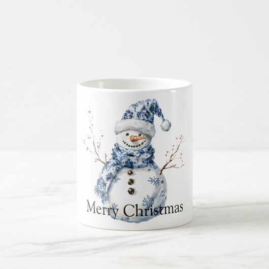 Mug Noël Chic Blanc Snowman (Centre)