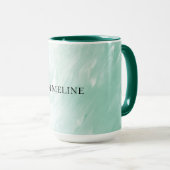 Mug Noël Chic Monnaie Blanche (Devant droit)