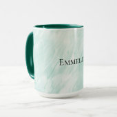 Mug Noël Chic Monnaie Blanche (Devant gauche)