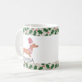 Mug Noël Chien Dachshund (Devant gauche)