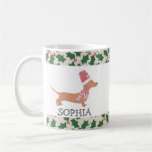 Mug Noël Chien Dachshund (Gauche)