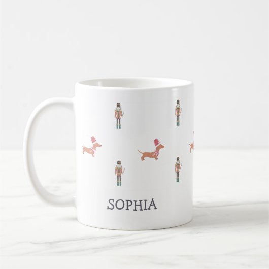 Mug Noël Chien Dachshund (Gauche)