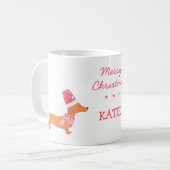 Mug Noël Chien Dachshund (Devant gauche)