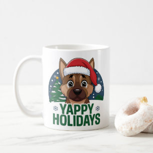 Mug Noël Chien de Berger Allemand GSD Joyeuses Fêtes