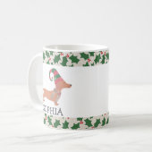 Mug Noël Chien Teckel (Devant gauche)