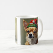 Mug Noël Chihuahua (Devant droit)