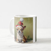 Mug Noël Chihuahua (Devant gauche)