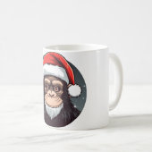 Mug Noël chimpanzé (Devant droit)