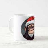 Mug Noël chimpanzé (Devant gauche)