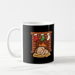 Mug Noël Chiots au Cheminée
