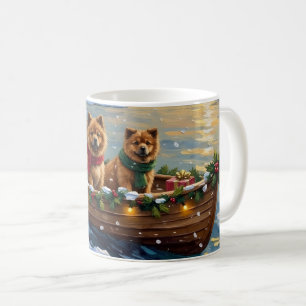 Mug Noël Chow Chow Bateau Fêtes