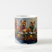 Mug Noël Chow Chow Bateau Fêtes (Centre)