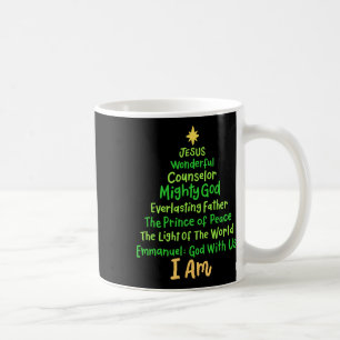 Mug Noël chrétien Jésus Bible Noms Arbre de Noël Sh