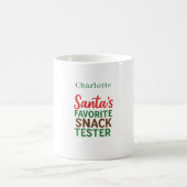 Mug Noël citation drôle nom du testeur de snack (Centre)