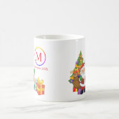 Mug Noël classique du Père Noël Monogramme (Centre)