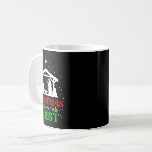 Mug Noël Commence Avec Christ Christian Religious J (Devant gauche)