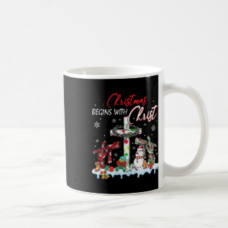 Mug Noël Commence Avec Christ Snowman Christian Rel