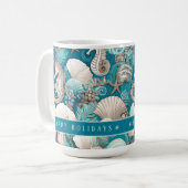 Mug Noël côtier Bold Motif hippocampe #4 ID1009 (Devant gauche)