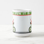 Mug Noël cycliste de Noël (Centre)
