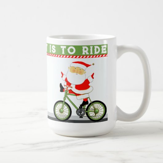 Mug Noël cycliste de Noël (Droite)