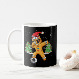 Mug Noël Dabbing Gingerbread Soccer Sport Père Noël
