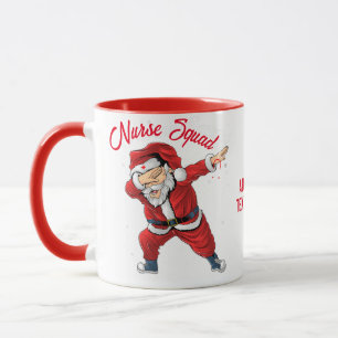 Mug Noël Dabbing Père Noël, Noël Fête Rouge