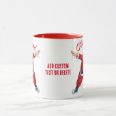 Mug Noël Dabbing Père Noël, Noël Fête Rouge (Centre)