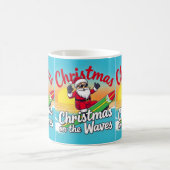 Mug Noël dans la Père Noël des vagues (Centre)