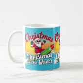 Mug Noël dans la Père Noël des vagues (Gauche)
