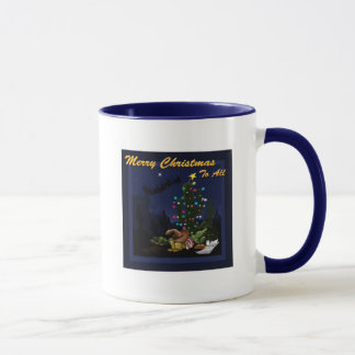 Mug Noël dans le cactus éclairé sud-ouest