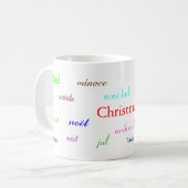 Mug Noël Dans Le Monde En Blanc II (Devant gauche)