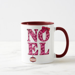 Mug NOEL dans un Motif d'arbre de Noël en Bourgogne