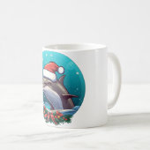 Mug Noël dauphin (Devant droit)