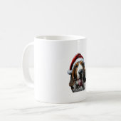 Mug Noël de Basset Hound (Devant gauche)