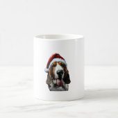 Mug Noël de Basset Hound (Centre)