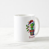 Mug Noël de Cactus scintillant (Devant droit)