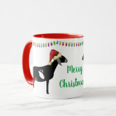 Mug Noël de chèvre laitière nubienne (Devant gauche)