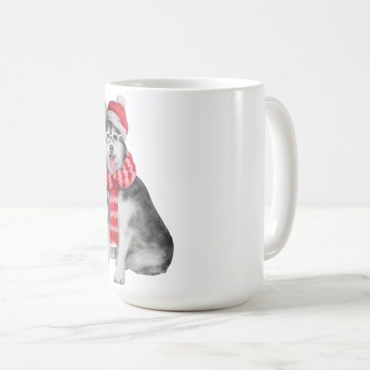 Mug Noël de chien (Devant droit)