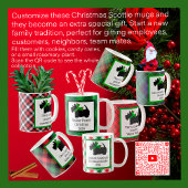 Mug Noël de Chien écossais noir customisé